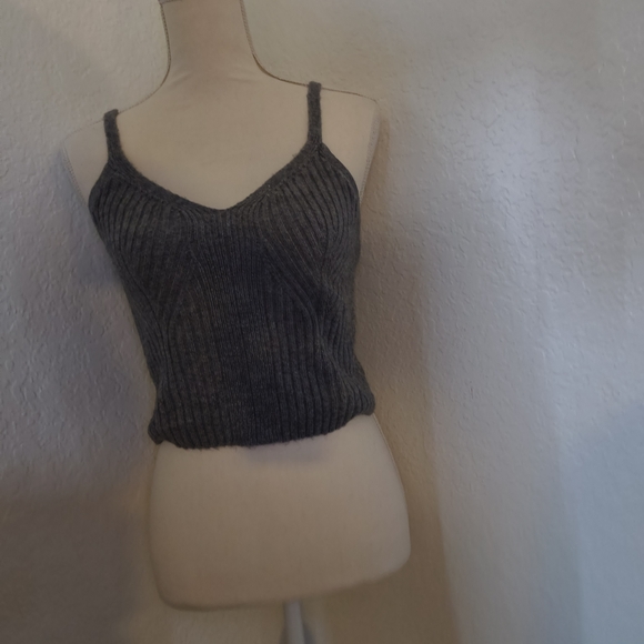 Auden Charcoal Ribbed Camisole - Picture 1 of 3